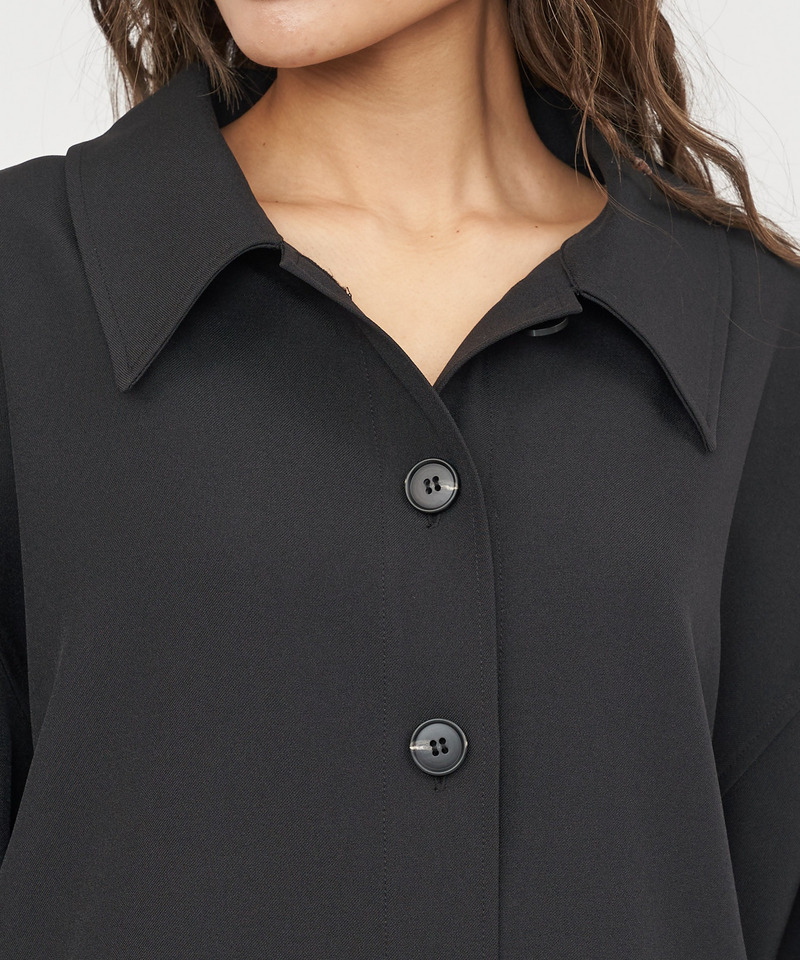 メランジオーバーシャツジャケット 詳細画像 ブラック 7