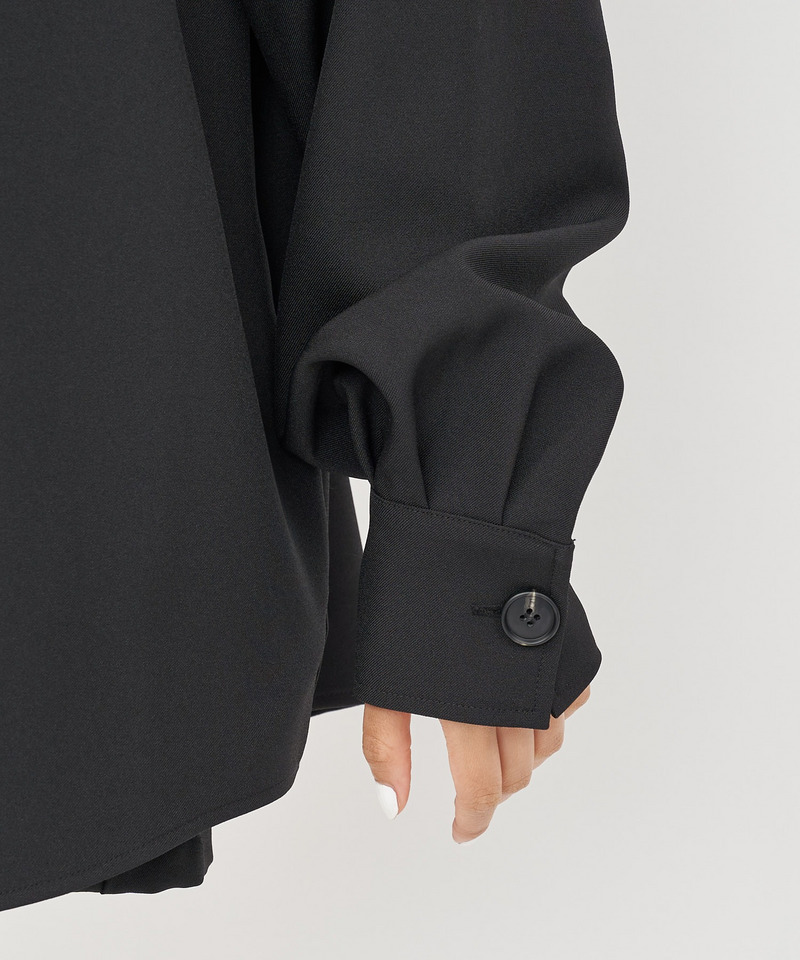 メランジオーバーシャツジャケット 詳細画像 ブラック 8