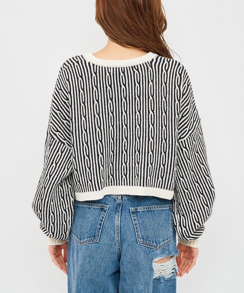 配色ショートボレロ 詳細画像 オフホワイト系 5