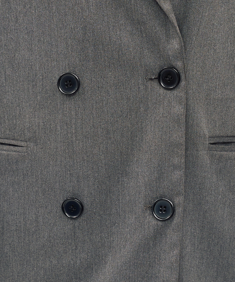 2wayダブルボタンルーズジャケット 詳細画像 グレー 11