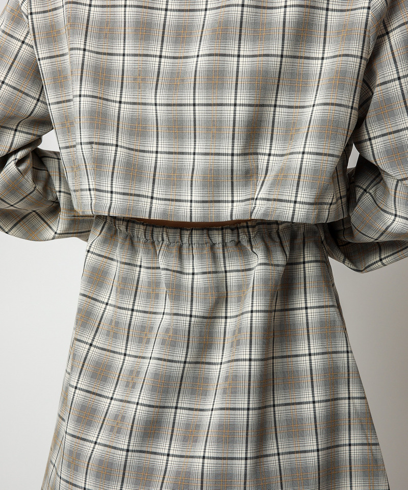 ジャケットレイヤードスタイルワンピース 詳細画像 チェック 12