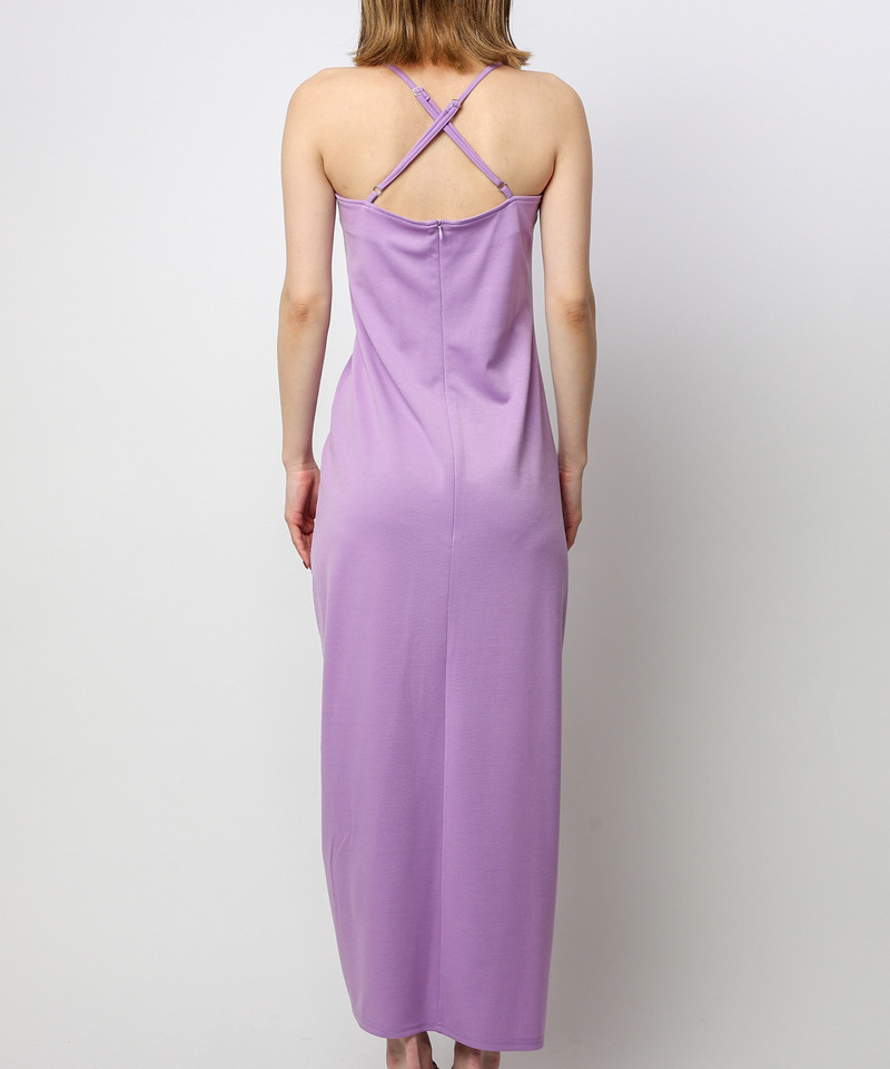 ギャザーマキシキャミワンピース 詳細画像 パープル 6