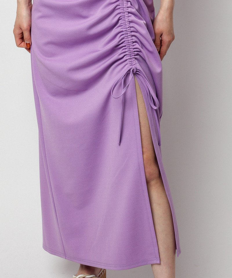 ギャザーマキシキャミワンピース 詳細画像 パープル 9