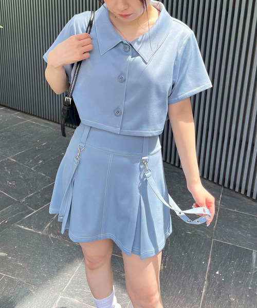 サスペンダー2WAYシャツセットアップ