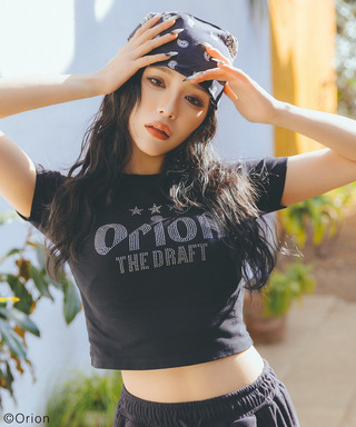 【Orion/オリオン】ラインストーンちびTシャツ