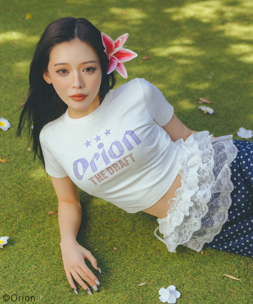 【Orion/オリオン】ラインストーンちびTシャツ 詳細画像