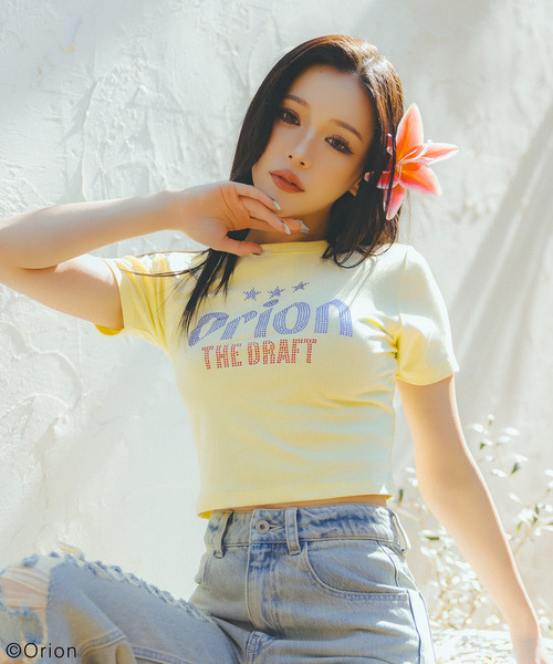 【Orion/オリオン】ラインストーンちびTシャツ 詳細画像