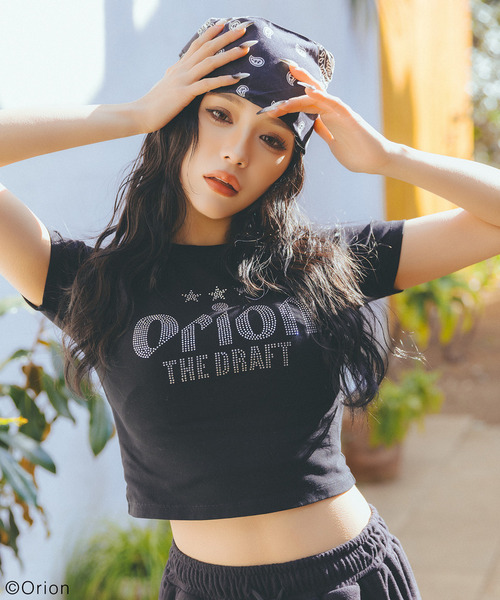 【Orion/オリオン】ラインストーンちびTシャツ 詳細画像