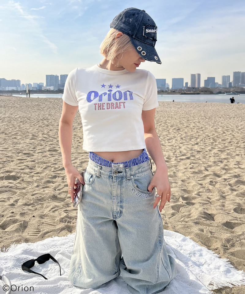 【Orion/オリオン】ラインストーンちびTシャツ 詳細画像 ホワイト 5