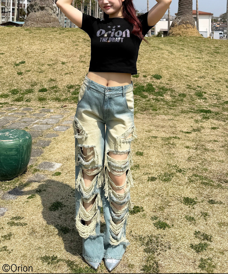 【Orion/オリオン】ラインストーンちびTシャツ 詳細画像 ブラック 11