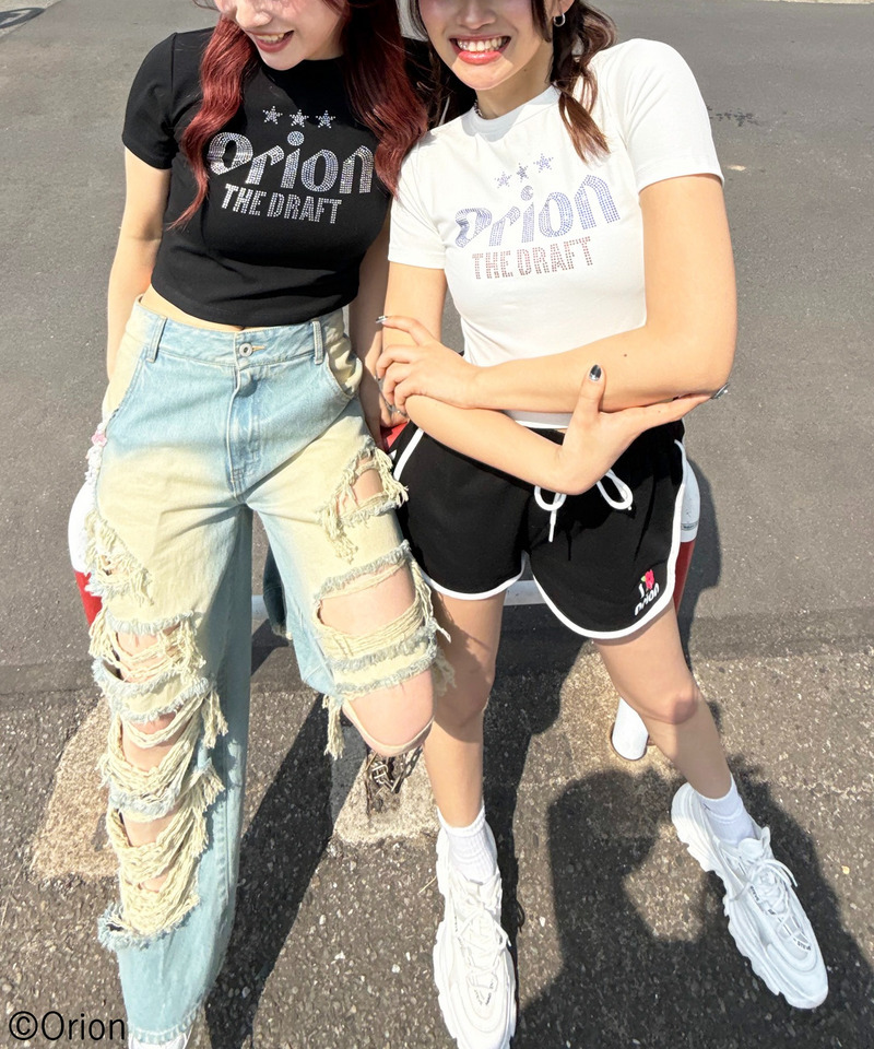 【Orion/オリオン】ラインストーンちびTシャツ 詳細画像 ブラック 14