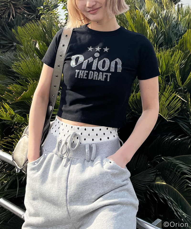 【Orion/オリオン】ラインストーンちびTシャツ 詳細画像 ブラック 6