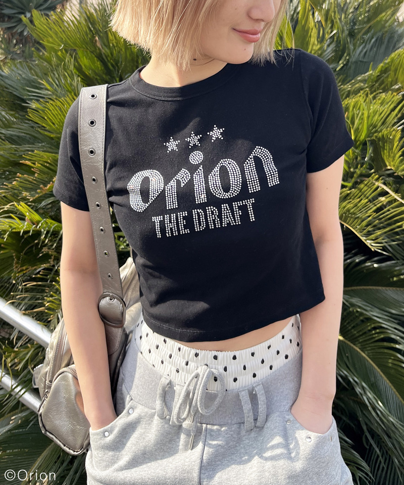 【Orion/オリオン】ラインストーンちびTシャツ 詳細画像 ブラック 8