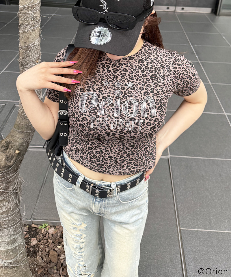 【Orion/オリオン】ラインストーンちびTシャツ 詳細画像 レオパード 10