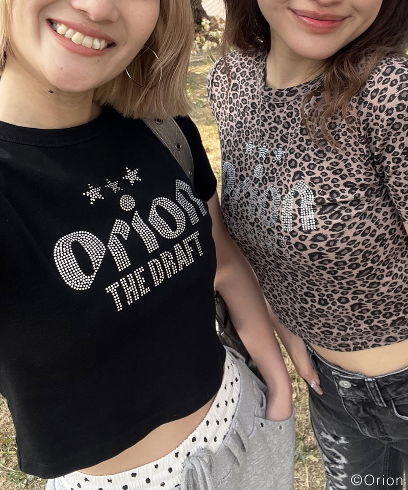 【Orion/オリオン】ラインストーンちびTシャツ 詳細画像 レオパード 13