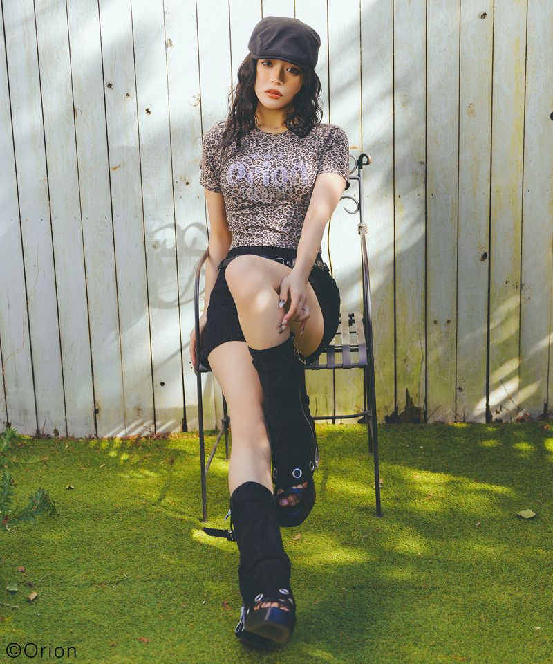 【Orion/オリオン】ラインストーンちびTシャツ 詳細画像 レオパード 3