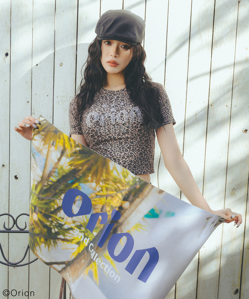 【Orion/オリオン】ラインストーンちびTシャツ 詳細画像 レオパード 4