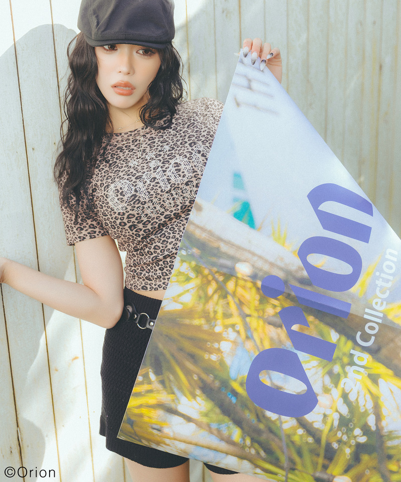 【Orion/オリオン】ラインストーンちびTシャツ 詳細画像 レオパード 5