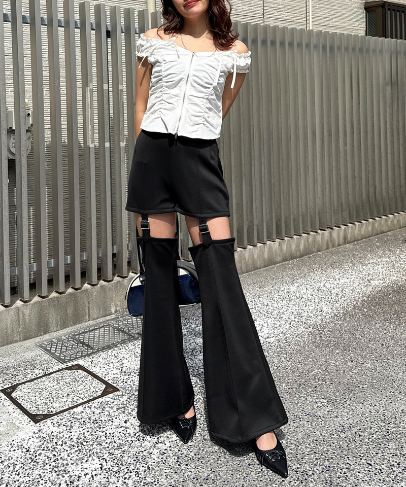 ガーターベルトパンツ 詳細画像 ブラック 2