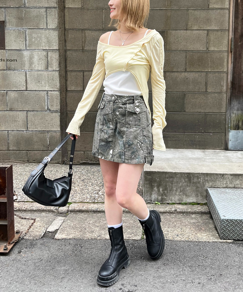 ワンショルレイヤードトップス 詳細画像 イエロー 6