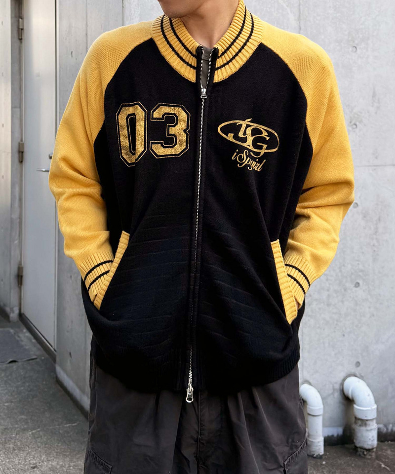 【iScreamコラボ】ナンバリングZIPニットカーディガン 詳細画像 ブラック 10