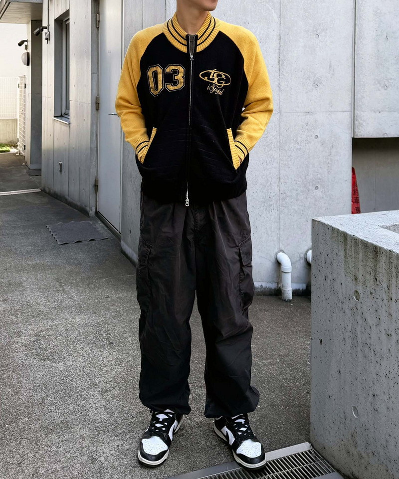 【iScreamコラボ】ナンバリングZIPニットカーディガン 詳細画像 ブラック 9