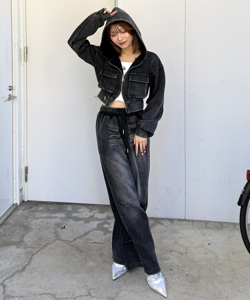 フロストバイオ加工パンツ 詳細画像 ブラック 2