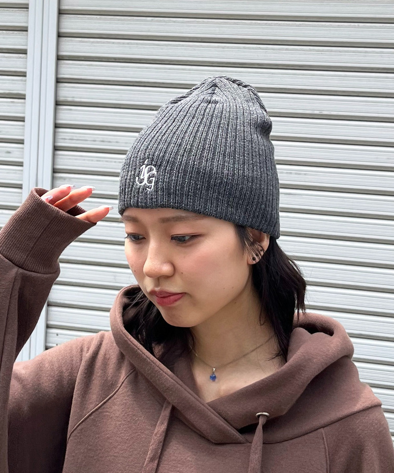 【iScreamコラボ】オリジナルロゴ刺繍ビーニー 詳細画像 グレー 8