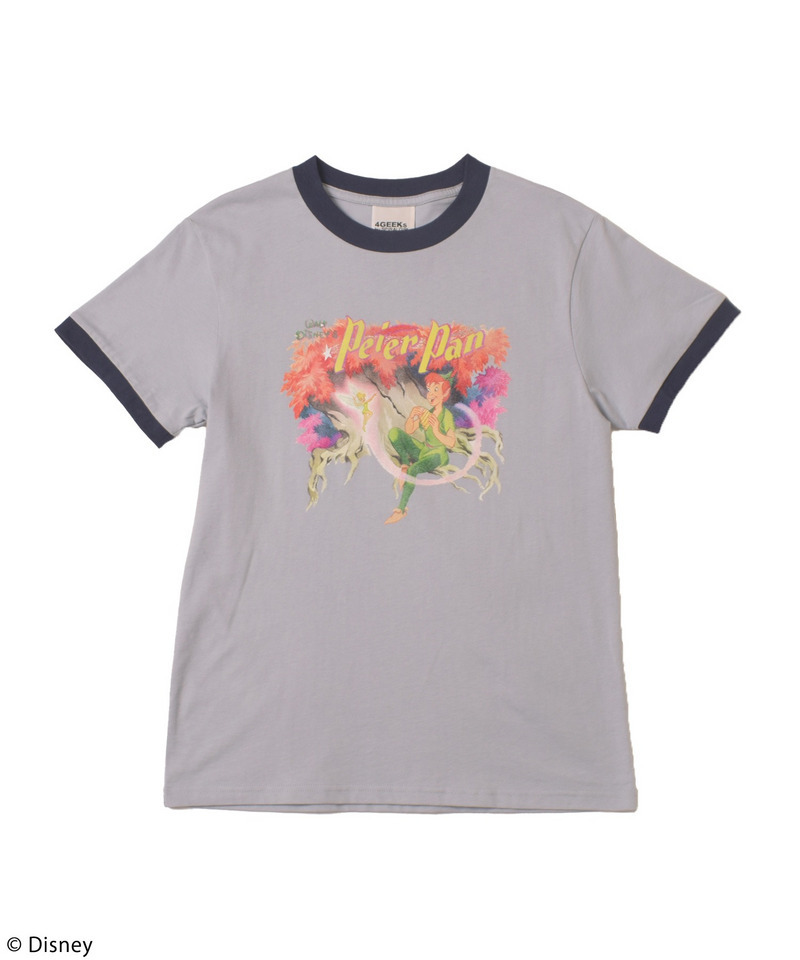 【Disney/ディズニー/ピーター・パン】ヴィンテージ風アートリンガーTシャツ 詳細画像 ブルー 5