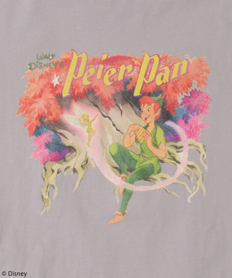 【Disney/ディズニー/ピーター・パン】ヴィンテージ風アートリンガーTシャツ 詳細画像 ブルー 7