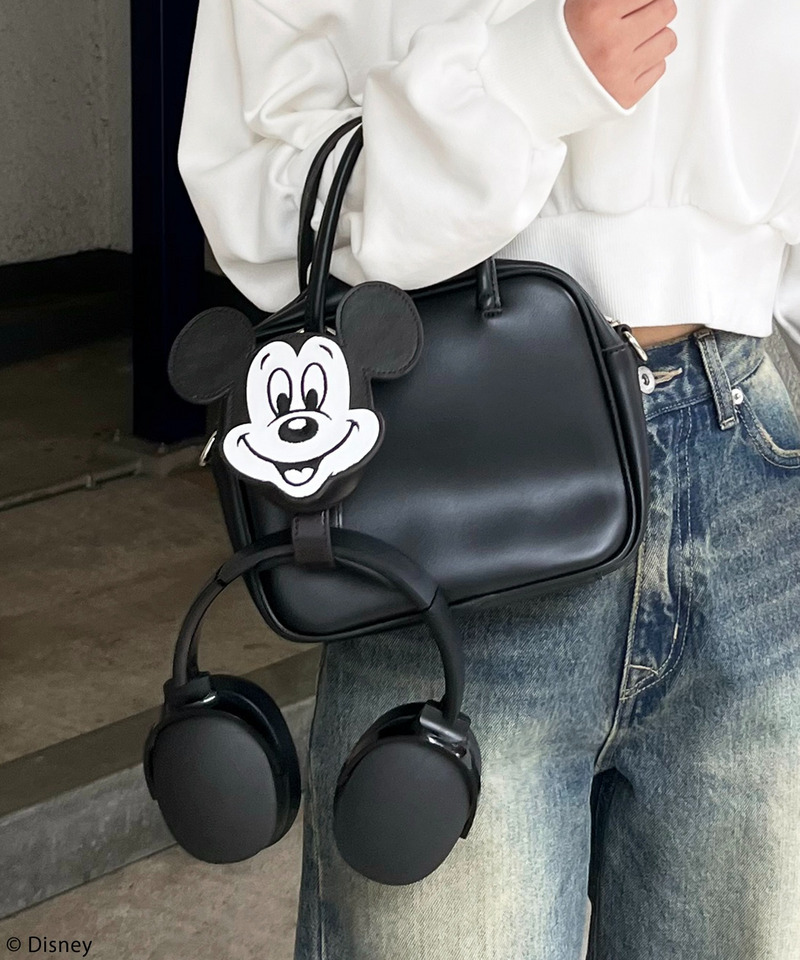【Disney/ディズニー/ミッキーマウス】マルチポーチ 詳細画像 ブラック 3