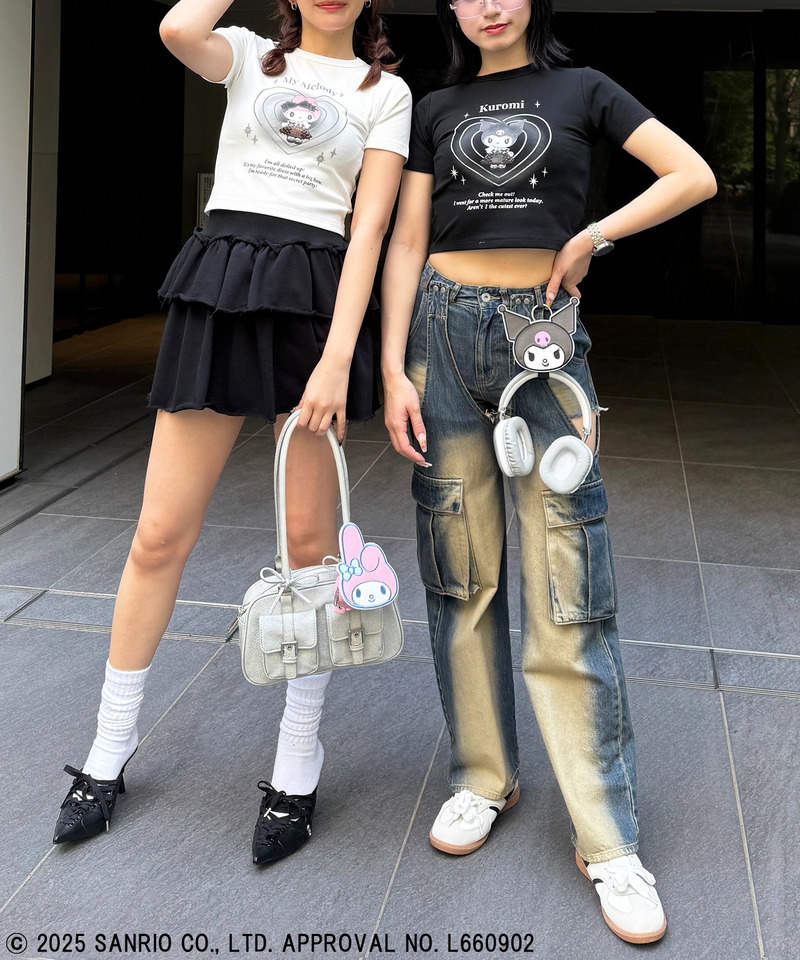 【Sanrio characters/サンリオキャラクターズ】マイメロディＴシャツ 詳細画像 ホワイト 5