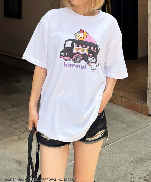 【Sanrio characters/サンリオキャラクターズ】クロミスーベニアTシャツ 詳細画像