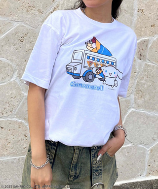 【Sanrio characters/サンリオキャラクターズ】シナモロールスーベニアTシャツ