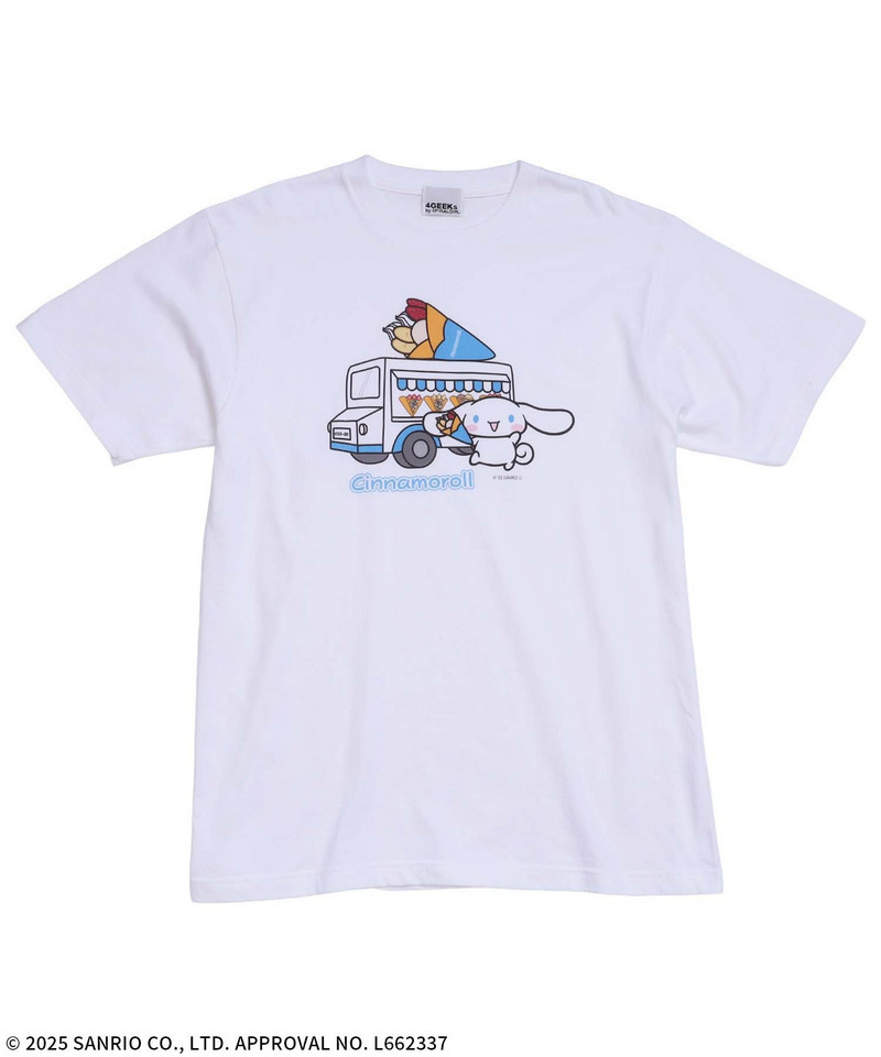 【Sanrio characters/サンリオキャラクターズ】シナモロールスーベニアTシャツ 詳細画像 ホワイト 5
