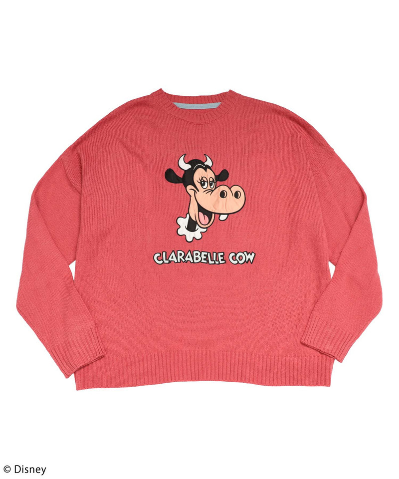 【Disney/ディズニー/クララベル】サテン刺しゅうニット 詳細画像 ピンク 14
