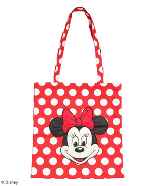 【Disney/ディズニー/ミニーマウス】サテン刺しゅうトートバッグ