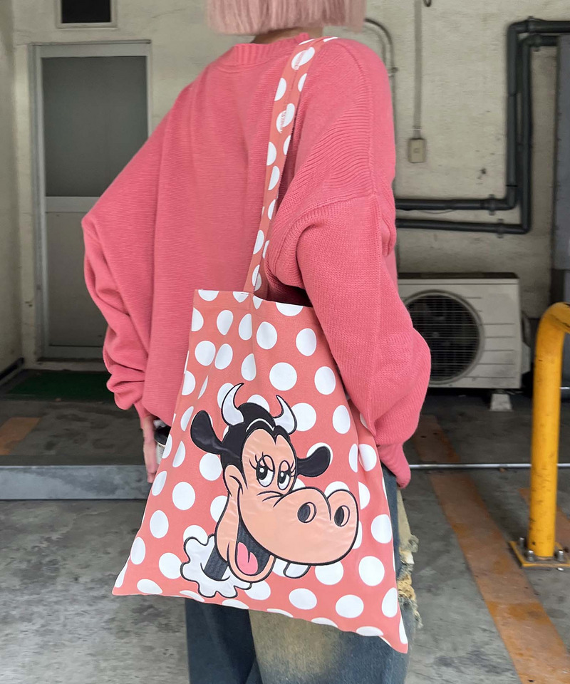 【Disney/ディズニー/クララベル】サテン刺しゅうトートバッグ 詳細画像 ピンク 4