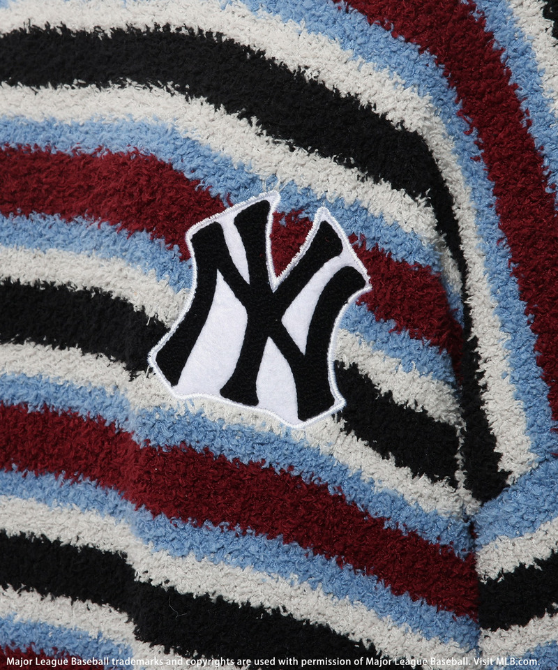 【MLB】ワッペン刺繍ロゴブークレニットワンピース 詳細画像 配色 7