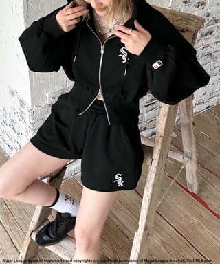 【MLB】ZIPロゴフーディーセットアップ