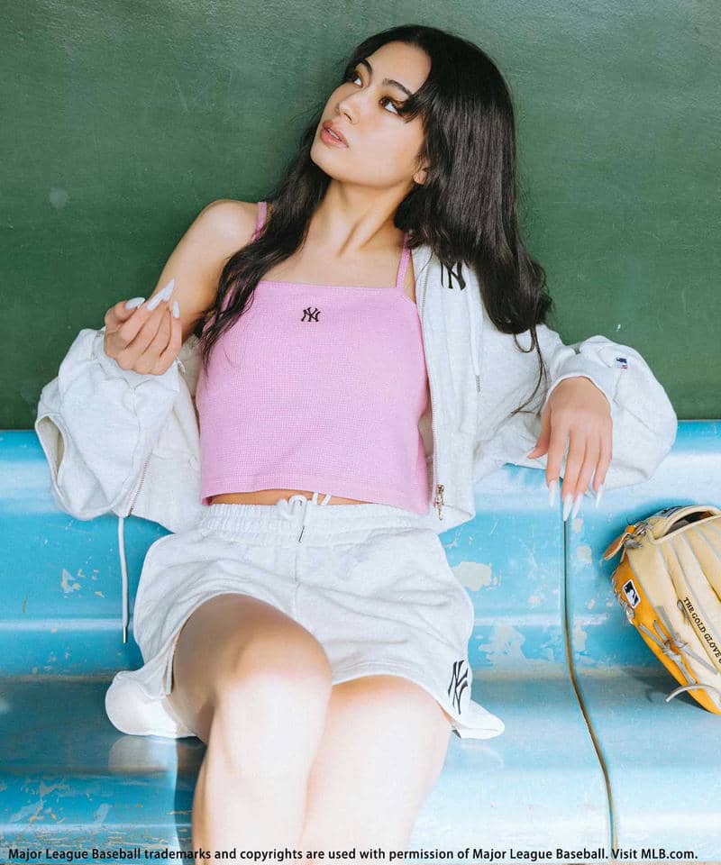 【MLB】ZIPロゴフーディーセットアップ 詳細画像 グレー 13