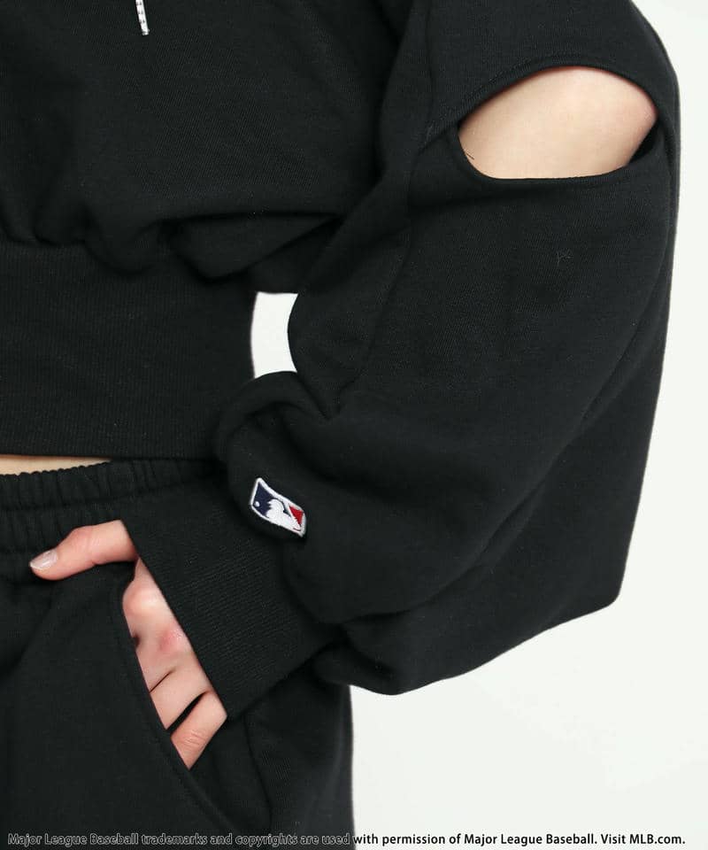 【MLB】ZIPロゴフーディーセットアップ 詳細画像 ブラック 10