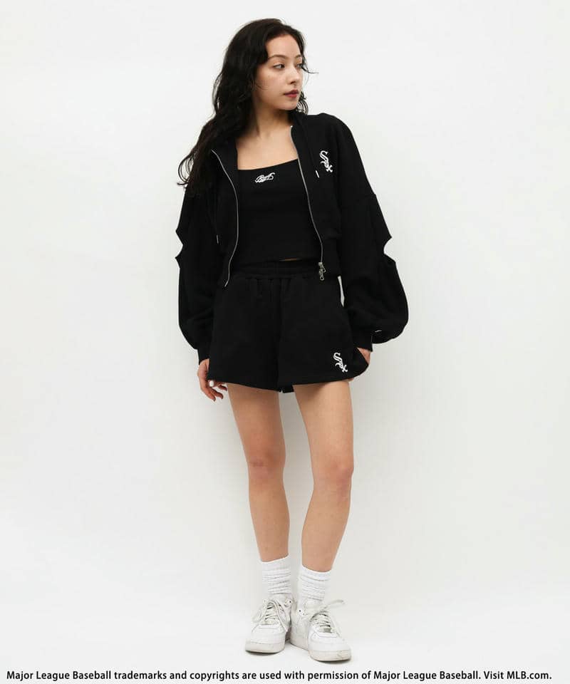 【MLB】ZIPロゴフーディーセットアップ 詳細画像 ブラック 14