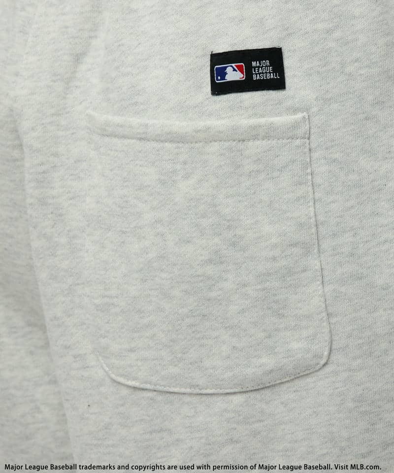 【MLB】3Dロゴ刺繍スウェットショートパンツ 詳細画像 グレー 8