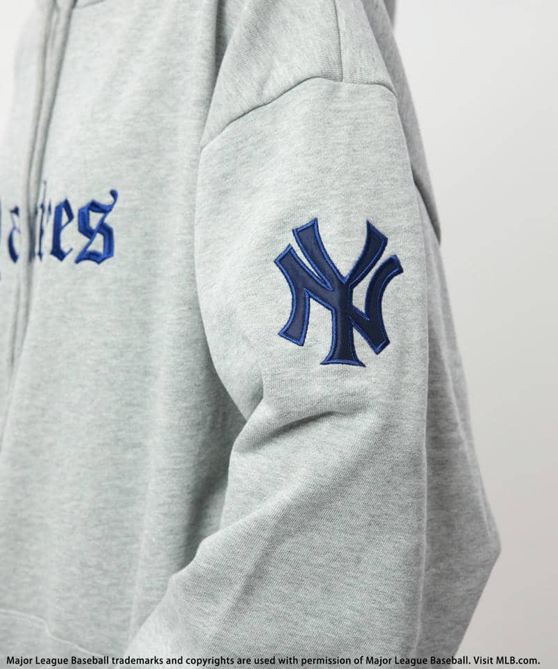 【MLB】刺繍ロゴフーディー 詳細画像 グレー 10