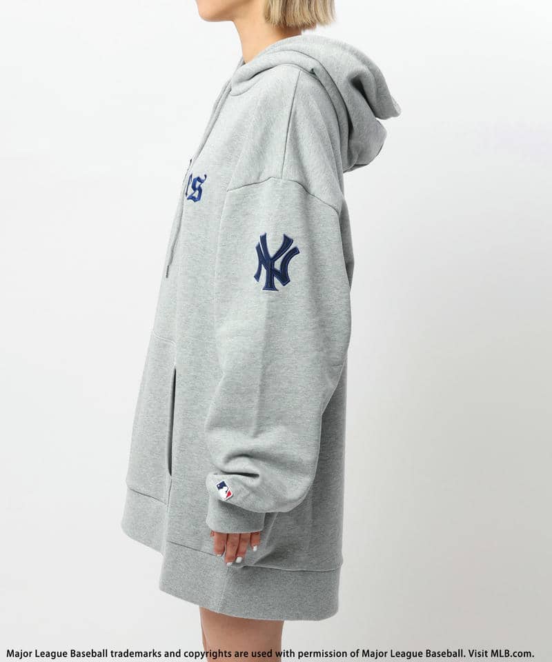 【MLB】刺繍ロゴフーディー 詳細画像 グレー 6