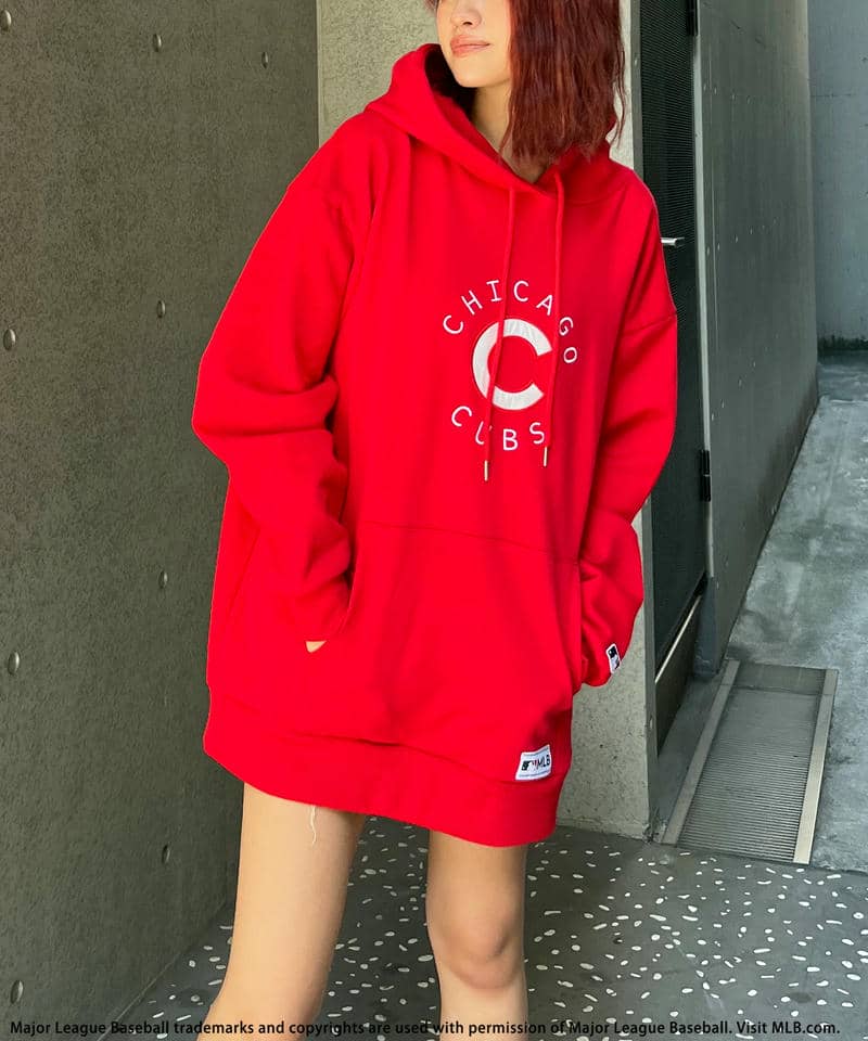 【MLB】サークルロゴフーディー 詳細画像 レッド 2