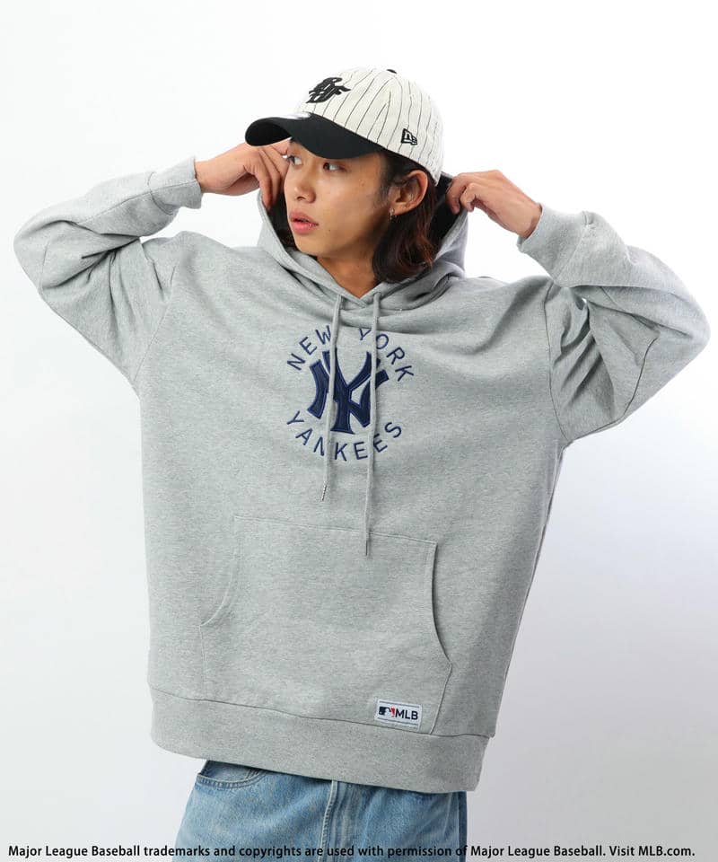 【MLB】サークルロゴフーディー 詳細画像 グレー 4
