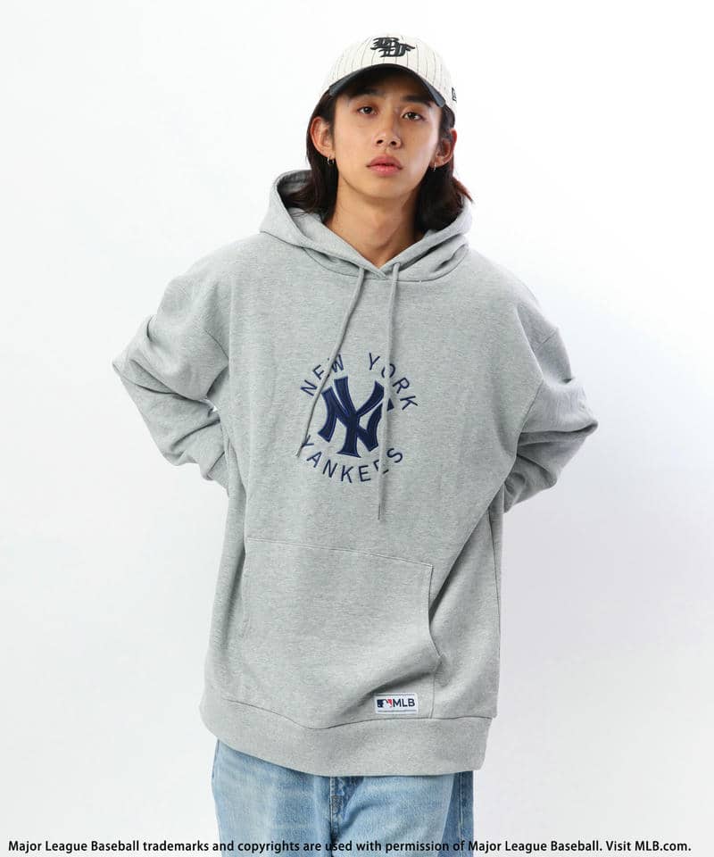 【MLB】サークルロゴフーディー 詳細画像 グレー 5