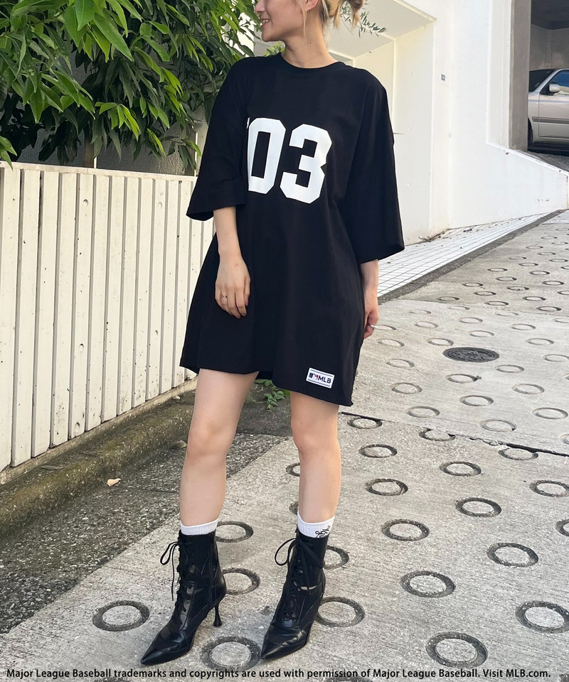 【MLB】ナンバリングTEE 詳細画像 ブラック 3